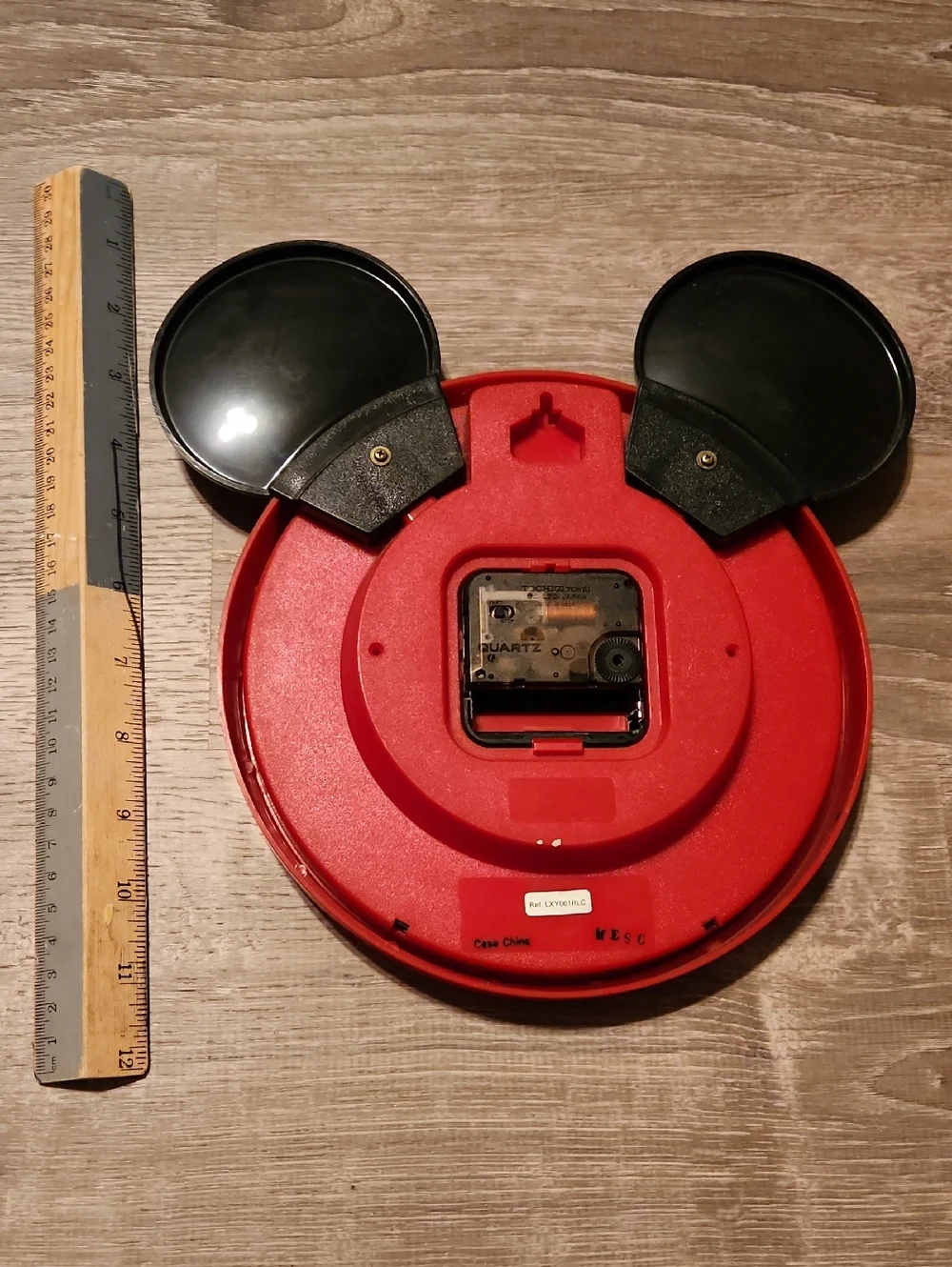 Disney Mickey Mouse Red Wall Clock